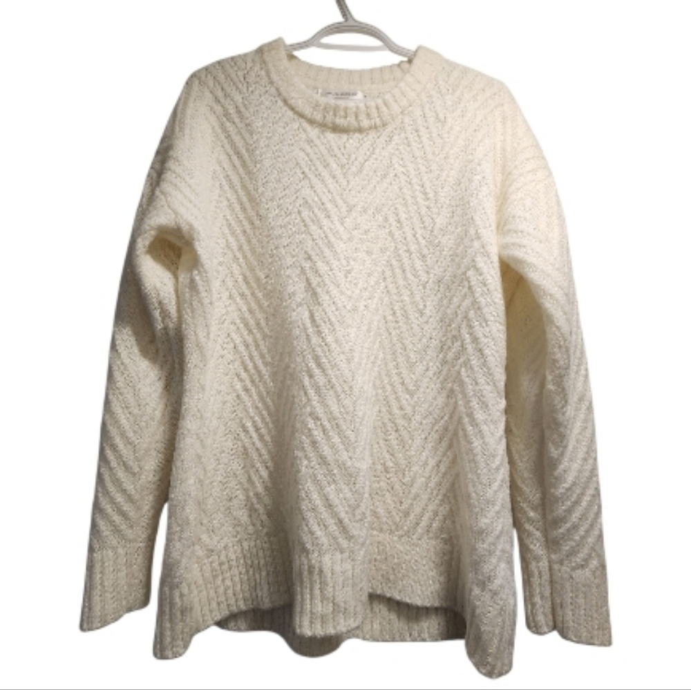 Warehouse Cream Cable Knit Sweater